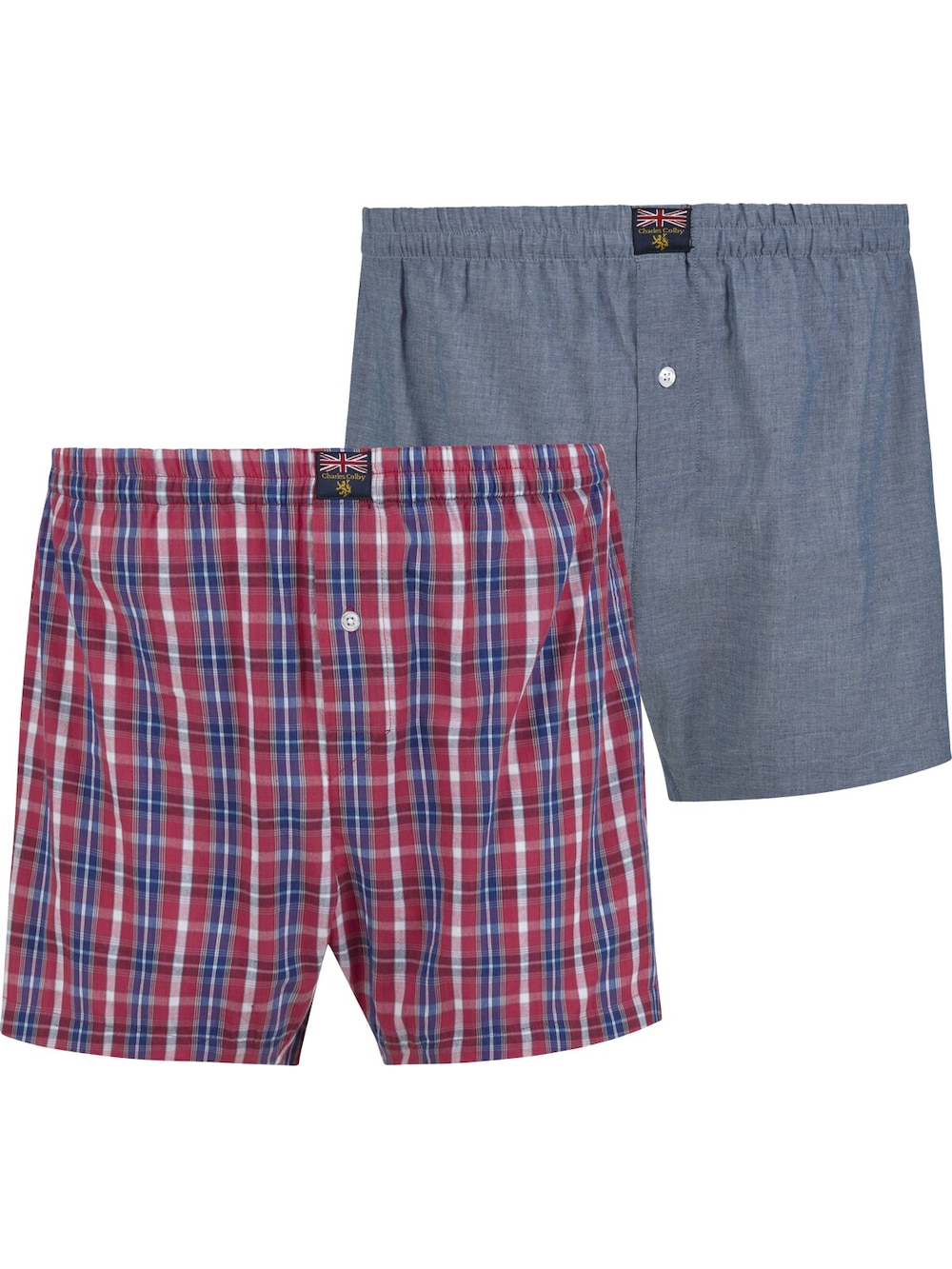 Große Größen 2Er Pack Boxershorts LORD MANUS, Herren, rot, Größe: XL, Baumwolle, Happy Size DE Men von Charles Colby