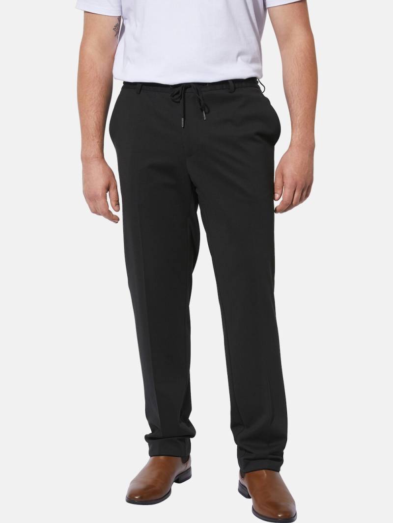 Große Größen Hose DUKE BERNARD, Herren, schwarz, Größe: 56, Polyester/Viskose, Happy Size DE Men von Charles Colby