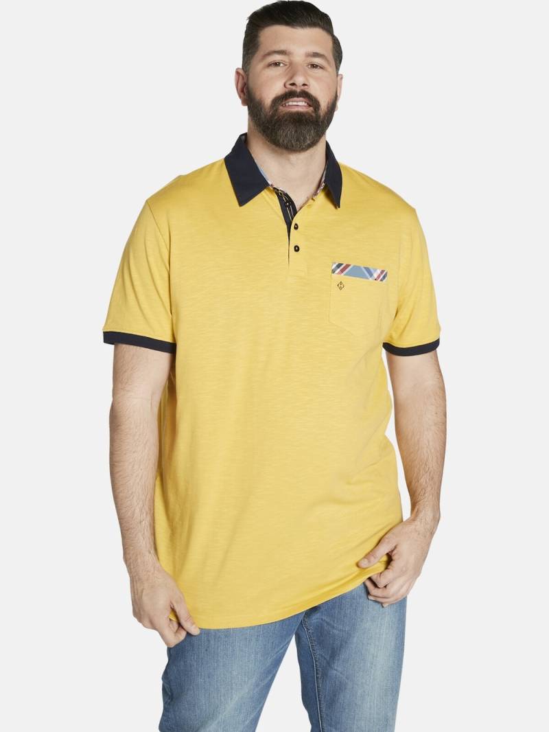 Große Größen Poloshirt EARL BREANDAN, Herren, gelb, Größe: XL, Baumwolle, Happy Size DE Men von Charles Colby