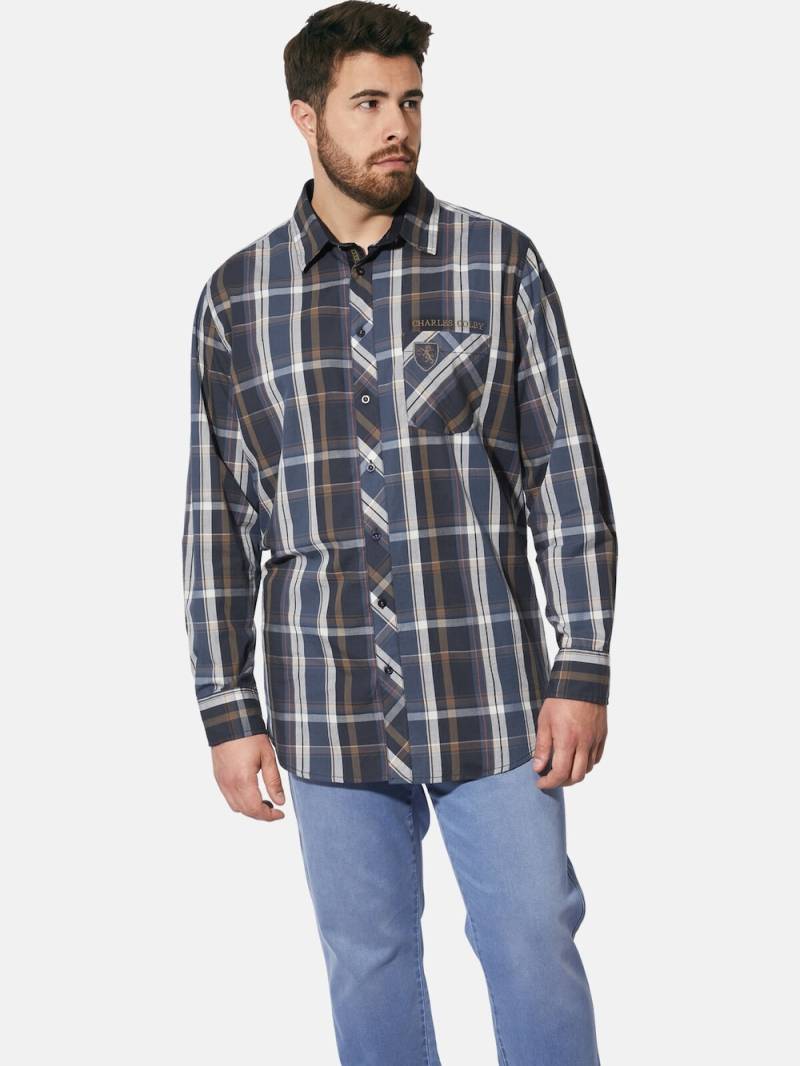 Große Größen Hemd DUKE THORNEY, Herren, blau, Größe: 4XL, Baumwolle, Happy Size DE Men von Charles Colby