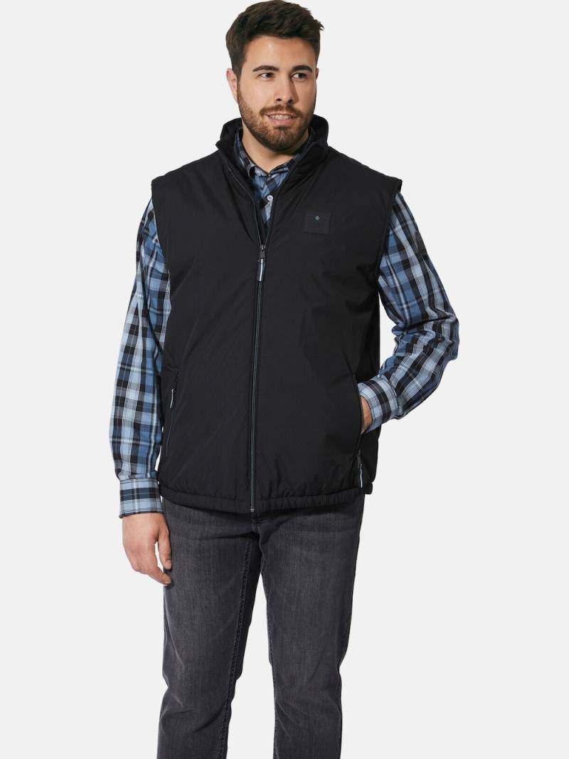 Große Größen Outdoorweste SIR WILFRIAT, Herren, schwarz, Größe: 58, Polyester, Happy Size DE Men von Charles Colby