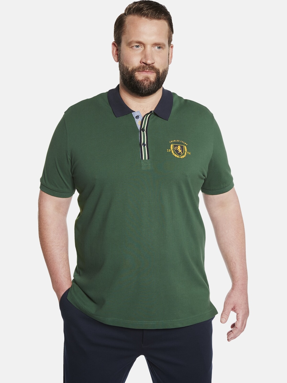 Große Größen Poloshirt EARL GILES, Herren, grün, Größe: XXL, Baumwolle, Happy Size DE Men Große Größen Poloshirt EARL GILES, Herren, grün, Größe: XXL, Baumwolle, Happy Size DE Men von Charles Colby