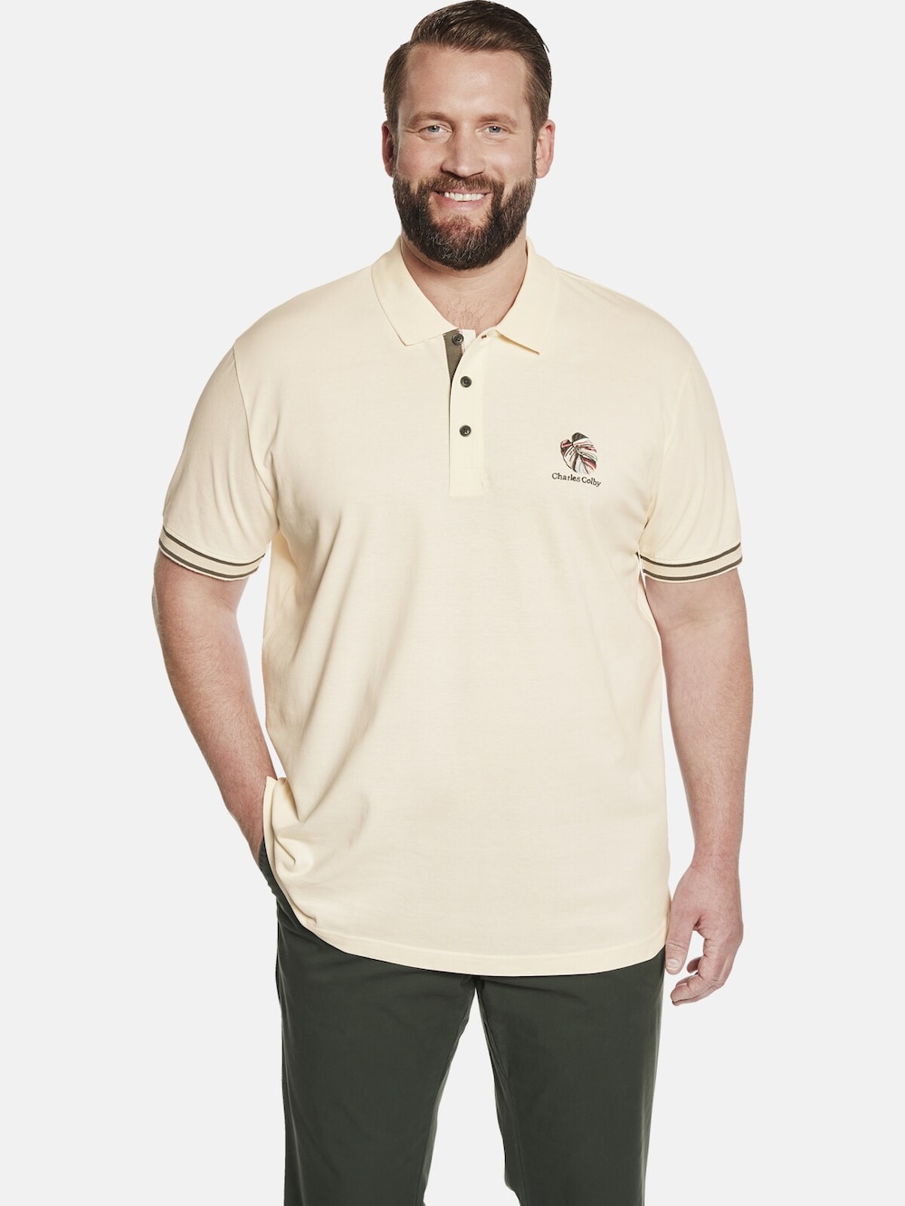 Große Größen Poloshirt EARL KAHEDIN, Herren, weiß, Größe: L, Baumwolle, Happy Size DE Men Große Größen Poloshirt EARL KAHEDIN, Herren, weiß, Größe: L, Baumwolle, Happy Size DE Men von Charles Colby