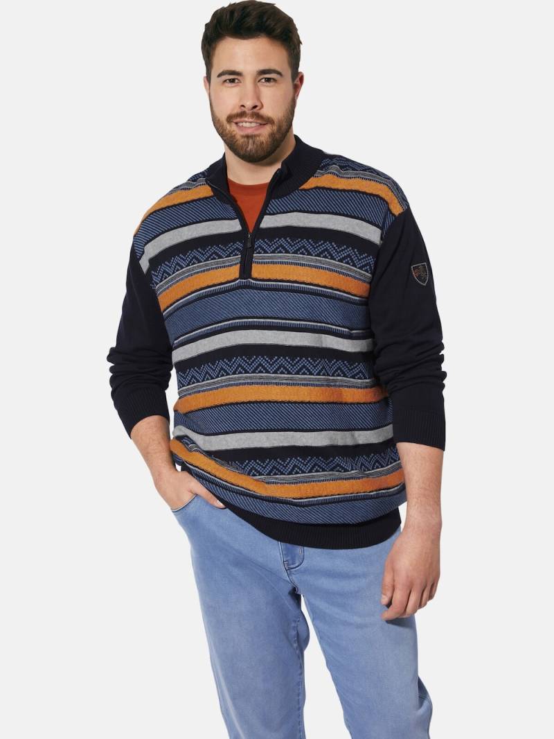 Große Größen Pullover EARL LEANDOW, Herren, grau, Größe: XL, Baumwolle, Happy Size DE Men von Charles Colby