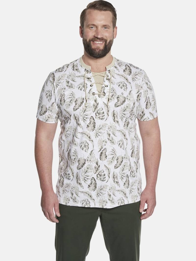 Große Größen T-Shirt EARL CRISPIN, Herren, weiß, Größe: 4XL, Baumwolle, Happy Size DE Men von Charles Colby