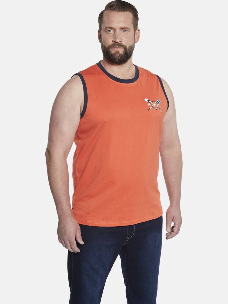 Große Größen Tanktop EARL SHAYN, Herren, orange, Größe: 4XL, Baumwolle, Happy Size DE Men von Charles Colby