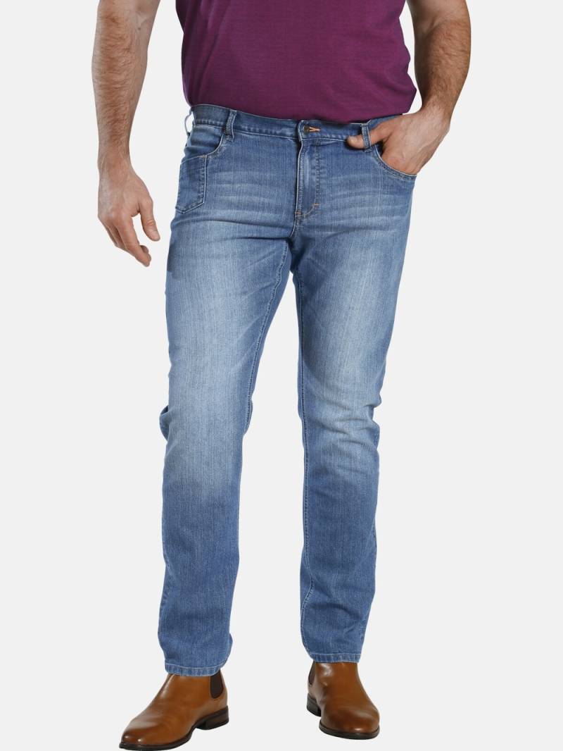 Große Größen Tiefbundjeans BARON CASSANDER, Herren, grau, Größe: 37, Baumwolle/Polyester, Happy Size DE Men von Charles Colby