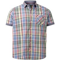 Kurzarmhemd DUKE TUTHAM blau von Charles Colby