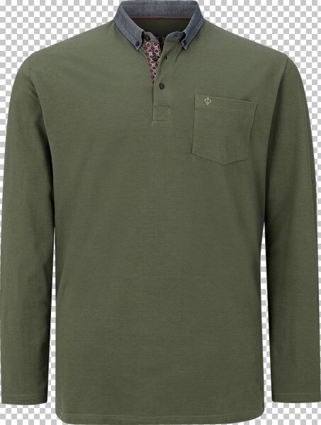 Langarm-Poloshirt DUKE BRENNAN Charles Colby khaki von Charles Colby