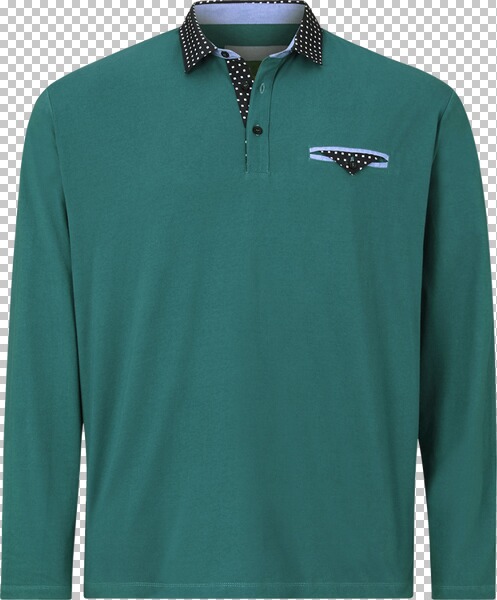 Langarm-Poloshirt EARL WYETT Charles Colby petrol von Charles Colby