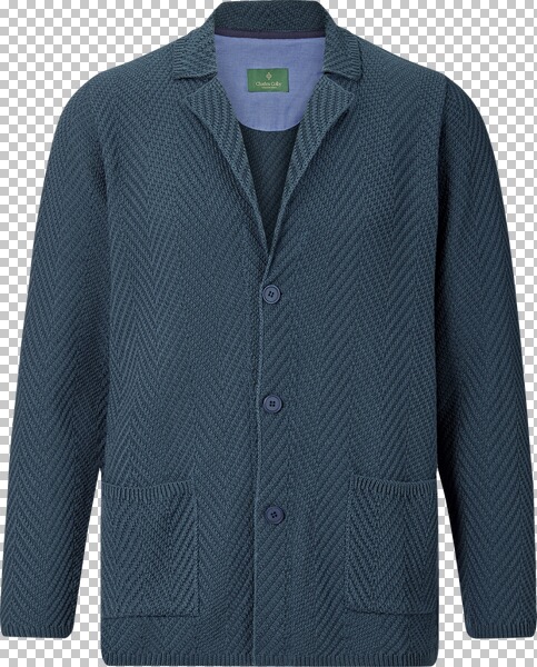 Strickjacke DUKE BRADLEY Charles Colby blau grün von Charles Colby