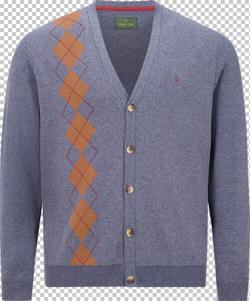 Strickjacke DUKE DOMENICK Charles Colby blau von Charles Colby