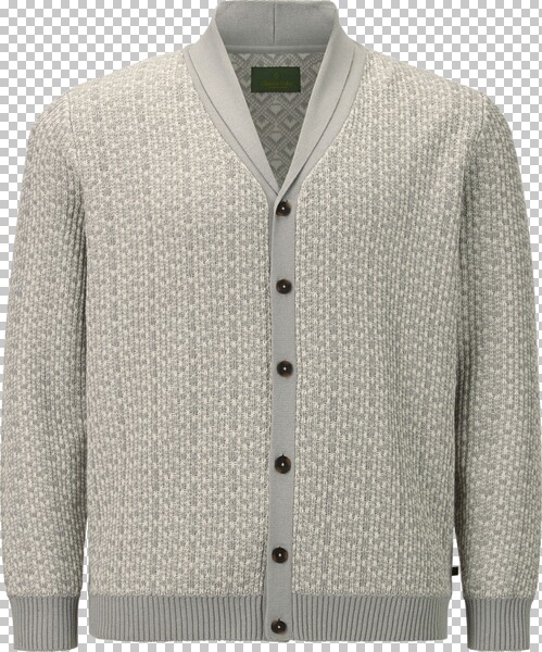 Strickjacke DUKE OSIAN hellgrau von Charles Colby