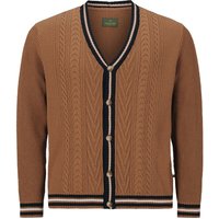 Strickjacke DUKE STARKS cognac von Charles Colby