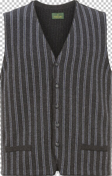 Strickweste BORS dunkelgrau von Charles Colby