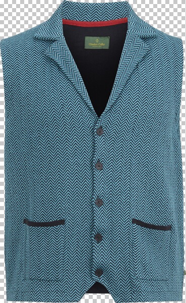 Strickweste DUKE HESTON petrol von Charles Colby