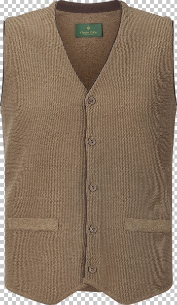 Strickweste KEVAN Charles Colby beige von Charles Colby