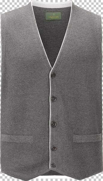 Strickweste KEVAN dunkelgrau von Charles Colby