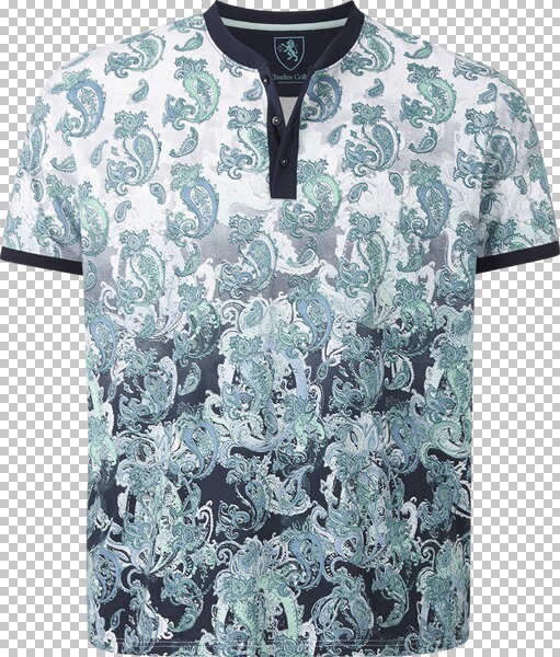 T-Shirt EARL COLLYNS blau von Charles Colby