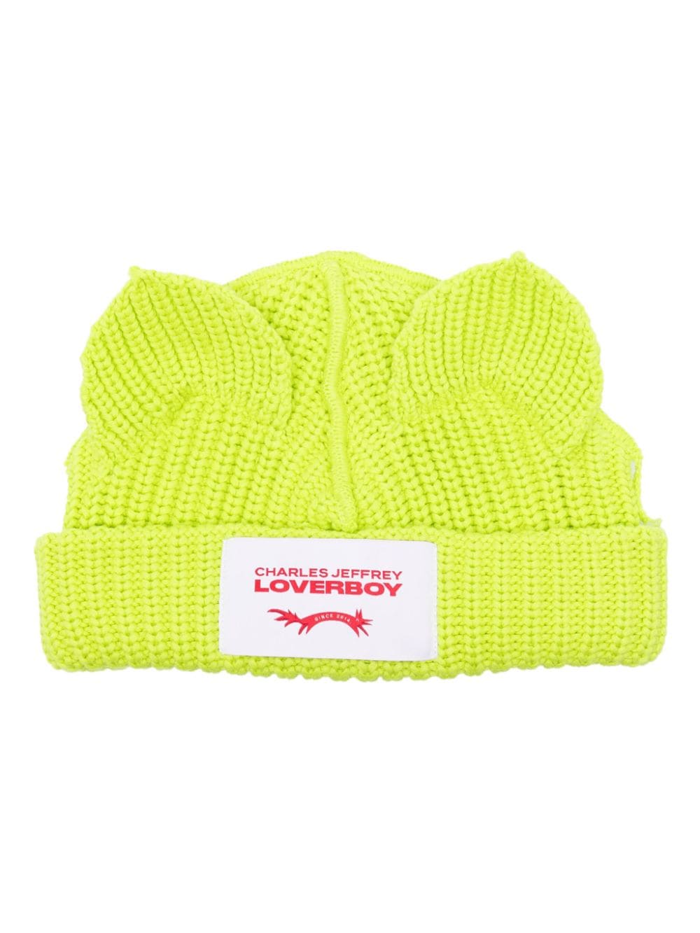 Charles Jeffrey Loverboy Chunky Ears Beanie - Grün von Charles Jeffrey Loverboy