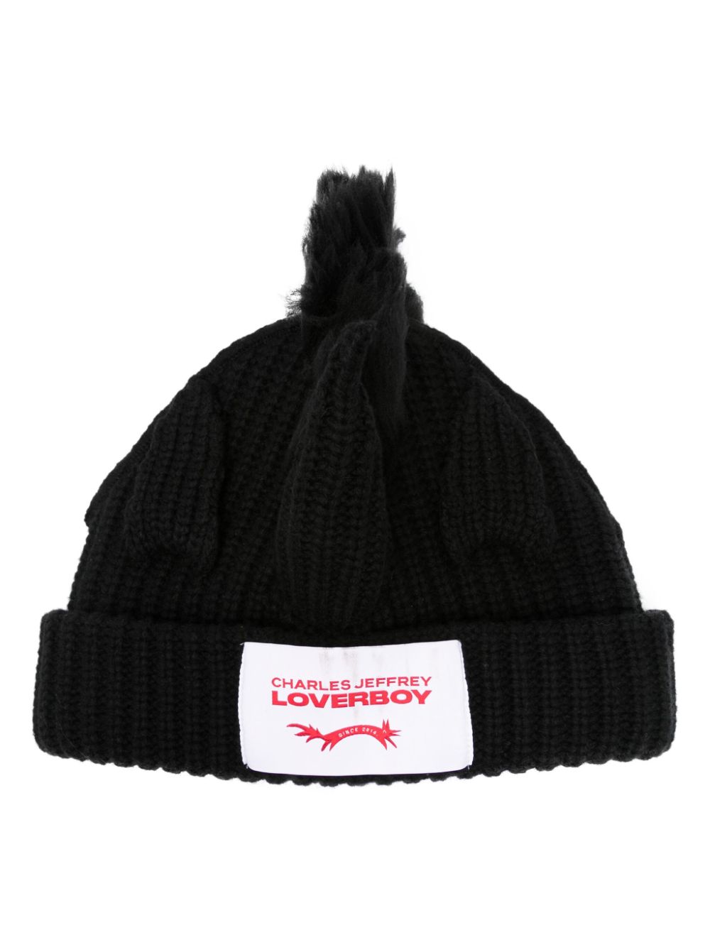 Charles Jeffrey Loverboy Beanie mit Einhorn - Schwarz von Charles Jeffrey Loverboy