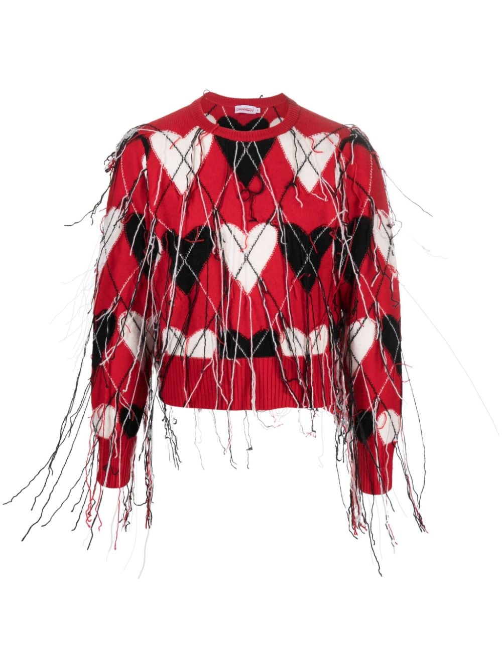 Charles Jeffrey Loverboy Pullover im Distressed-Look - Rot von Charles Jeffrey Loverboy