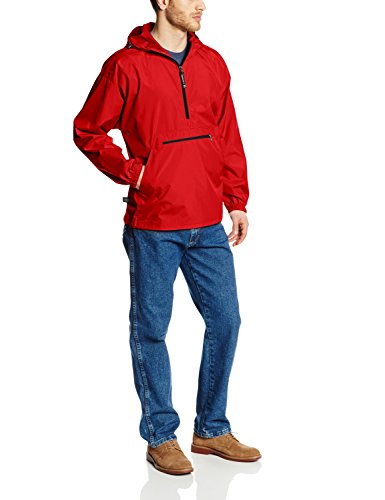 Charles River Apparel Damen Jersey Resistente Viento Y Al Agua (Tamaños 4. Pack-n-go Wind-und Wasserabweisender Pullover (Reg/EXT Größe) Windbreaker Jacke, rot von Charles River Apparel