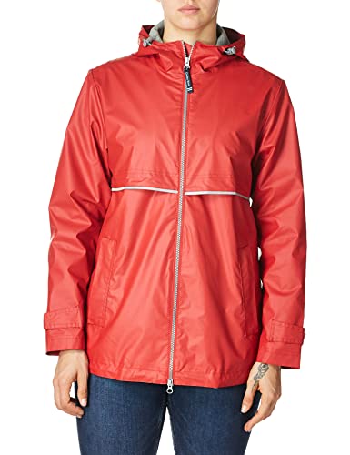 Charles River Apparel Damen New Englander Wind-und wasserdichte Regenjacke, Rot reflektierend, 46 von Charles River Apparel