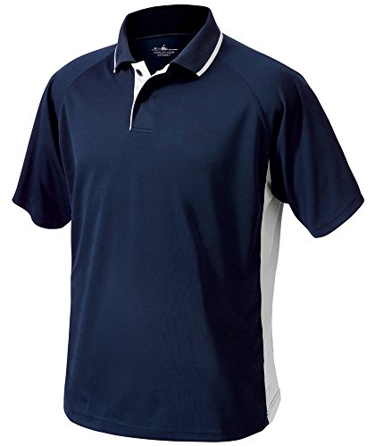 Charles River Apparel Herren Klassisches Wicking Poloshirt Polohemd, Marineblau/weiß, 4X-Groß von Charles River Apparel