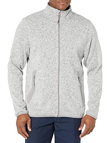 Charles River Apparel Herren meliert Fleecejacke, Hellgrau (Light Grey Heather), L von Charles River Apparel