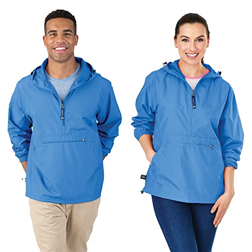 Charles River Apparel Damen Pack-n-go Windbreaker Pullover Kapuzenjacke Windjacke, Columbia, blau, X-Groß von Charles River Apparel