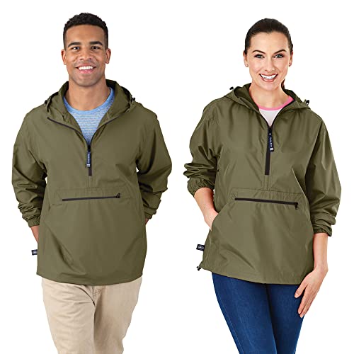 Charles River Apparel Unisex-Erwachsene Pack-n-go Windbreaker Pullover Windjacke, olivgrün, X-Groß von Charles River Apparel