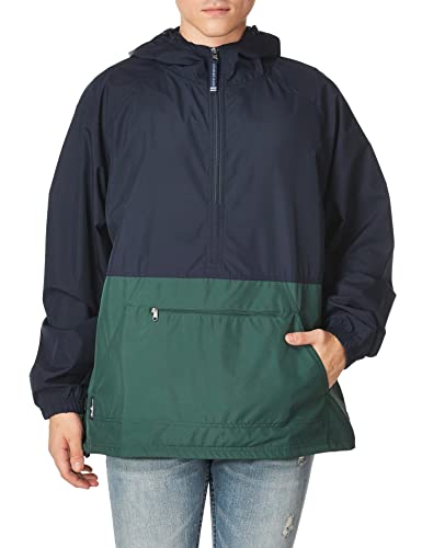 Charles River Apparel Unisex Pack-n-go Pullover Kapuzenjacke Windbreaker Jacke, Marineblau/Wald, XS von Charles River Apparel