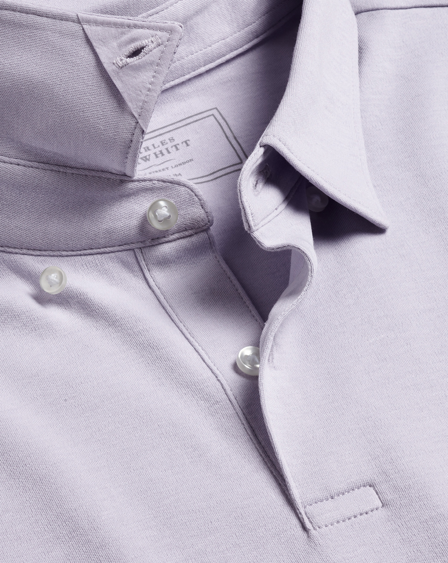 Charles Tyrwhitt Polo aus gebürsteter Baumwolle - Lila von Charles Tyrwhitt