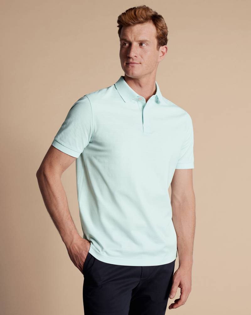 Charles Tyrwhitt Tyrwhitt Cool Polo - Helles Aquamarin von Charles Tyrwhitt