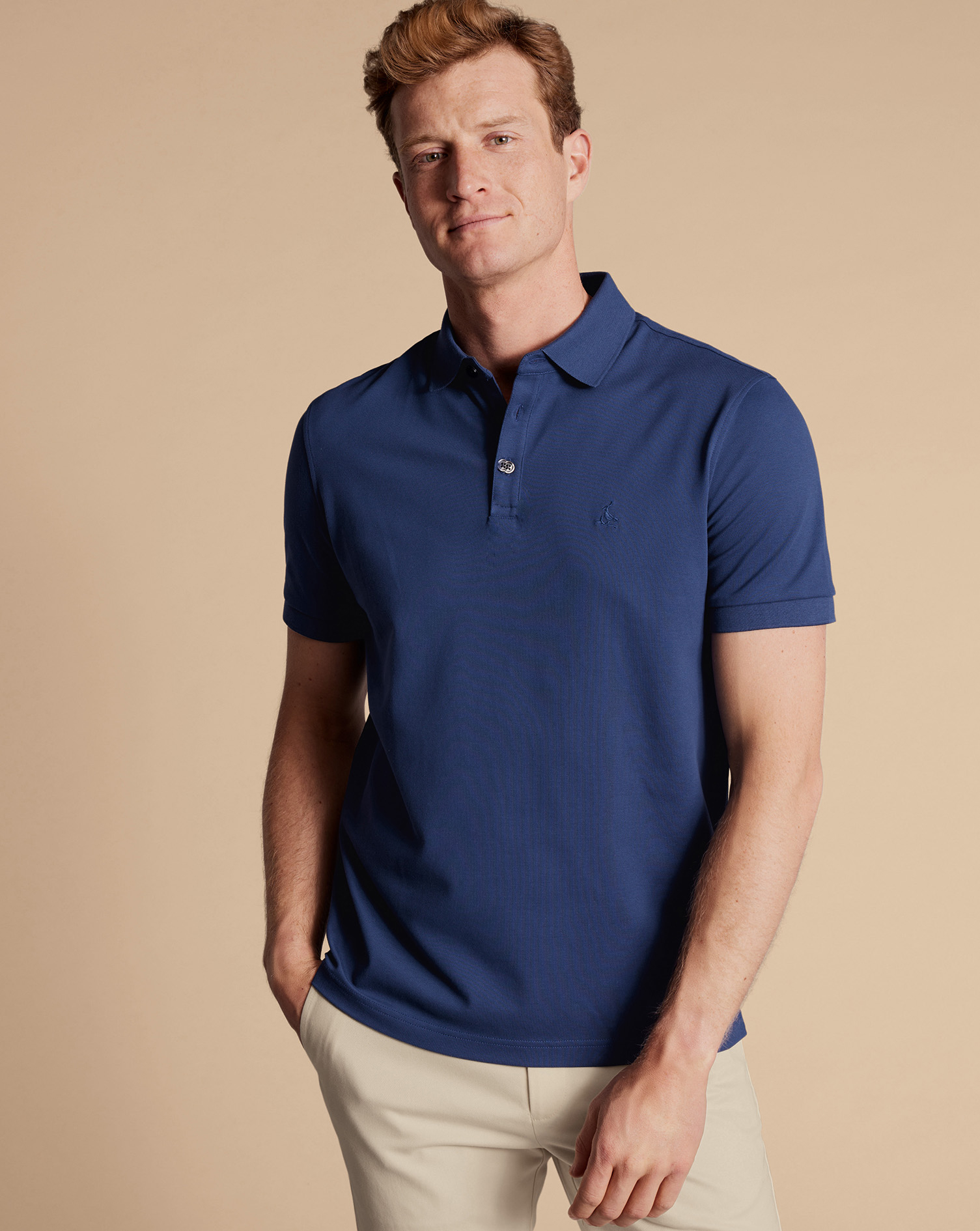 Charles Tyrwhitt Tyrwhitt Piqué-Polo - Königsblau von Charles Tyrwhitt