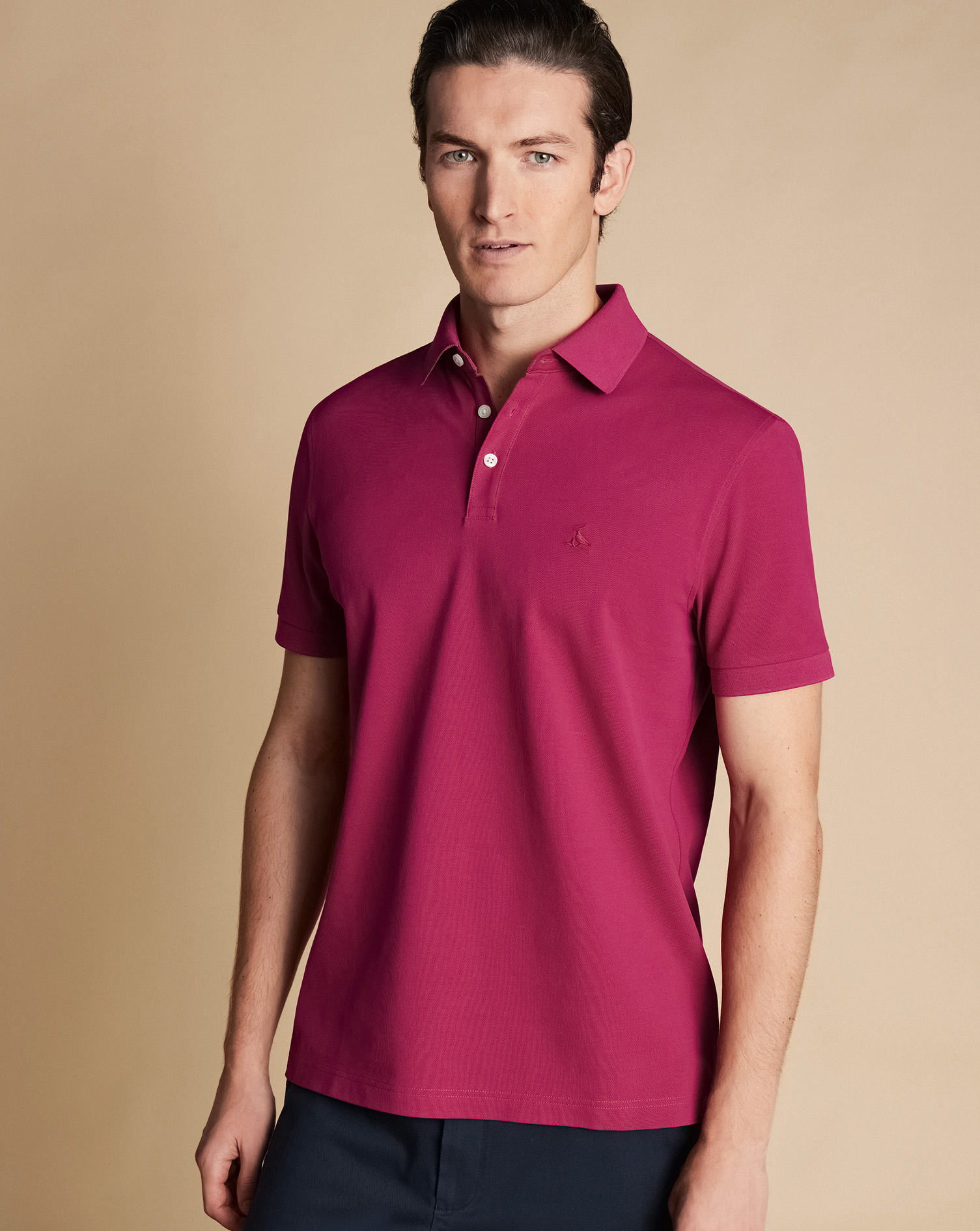 Charles Tyrwhitt Tyrwhitt Piqué-Polo - Pink von Charles Tyrwhitt