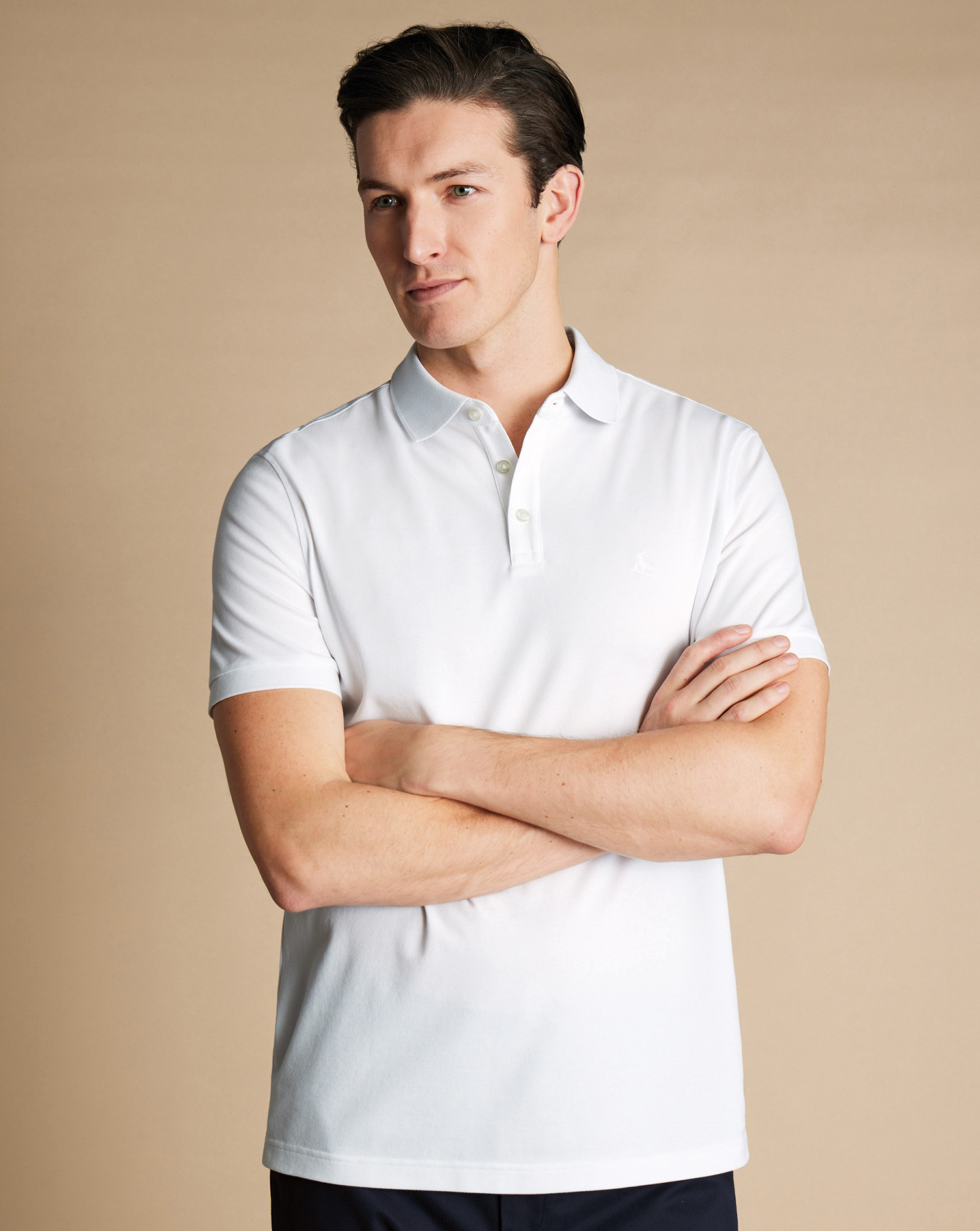 Charles Tyrwhitt Tyrwhitt Piqué-Polo - Weiß von Charles Tyrwhitt