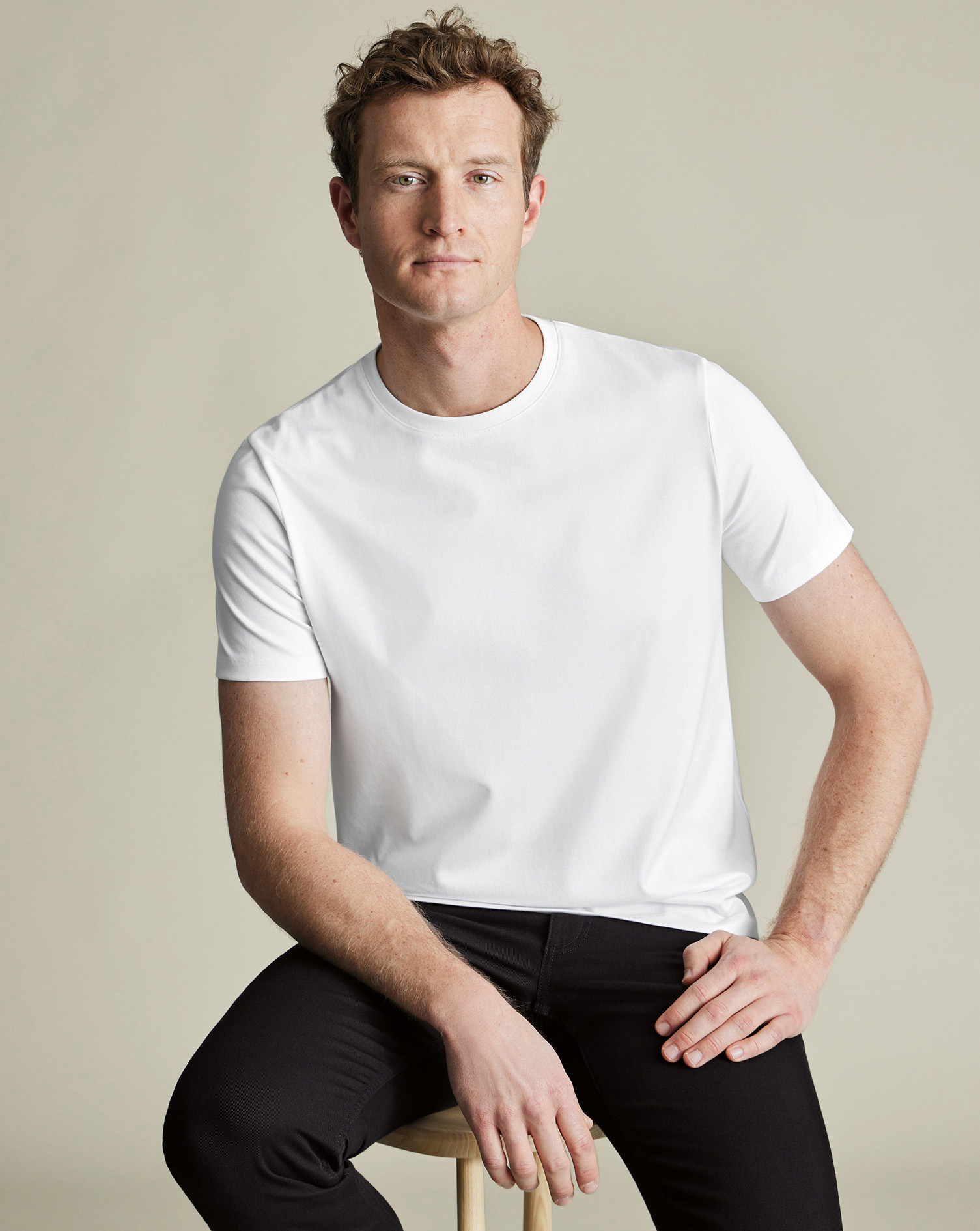 Charles Tyrwhitt Tyrwhitt T-Shirt aus Baumwolle - Weiß von Charles Tyrwhitt
