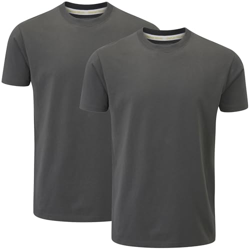 Charles Wilson 2er Packung T-Shirts mit Rundhalsausschnitt (M, Graphite (0824)) von Charles Wilson