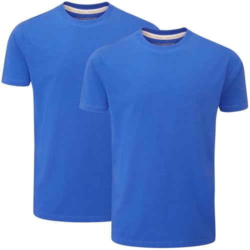 Charles Wilson 2er Packung T-Shirts mit Rundhalsausschnitt (XL, Azure Blue (0824)) von Charles Wilson