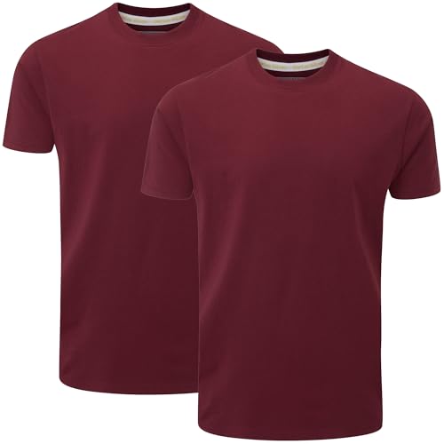 Charles Wilson 2er Packung T-Shirts mit Rundhalsausschnitt (XL, Port (0824)) von Charles Wilson