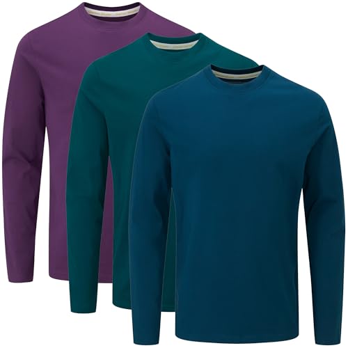 Charles Wilson 3er Pack Langarm T-Shirt Mit Rundhalsausschnitt (XXL, Core Essentials Type 21) von Charles Wilson