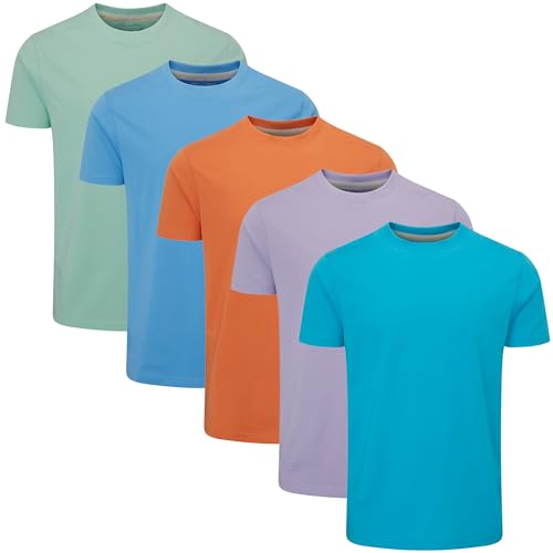 Charles Wilson 5er Packung Einfarbige T-Shirts mit Rundhalsausschnitt (3XL, Summer Essentials Type 54) von Charles Wilson