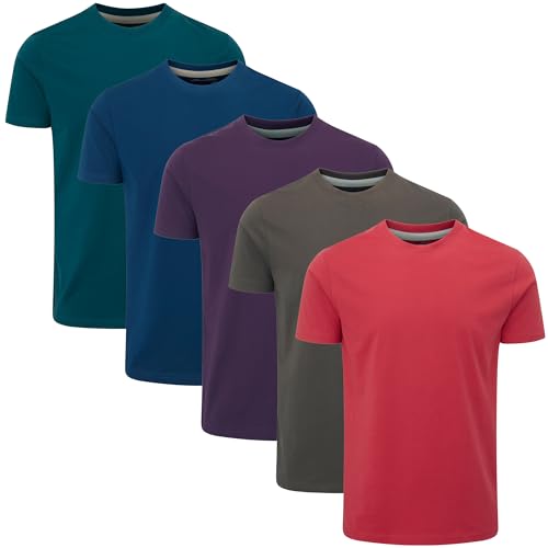 Charles Wilson 5er Packung Einfarbige T-Shirts mit Rundhalsausschnitt (M, Core Essentials Type 23) von Charles Wilson