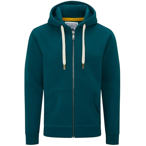 Charles Wilson Original-Kapuzenpullover mit Reißverschluss (M, Deep Teal (1124)) von Charles Wilson