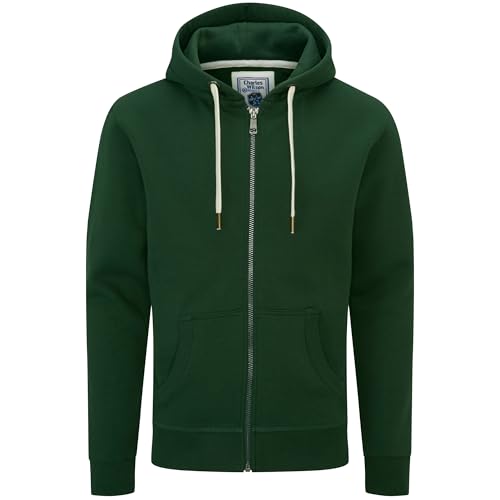 Charles Wilson Original-Kapuzenpullover mit Reißverschluss (X-Large, Dark Green (0819)) von Charles Wilson