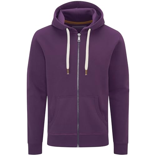 Charles Wilson Original-Kapuzenpullover mit Reißverschluss (XXL, Deep Purple (1124)) von Charles Wilson