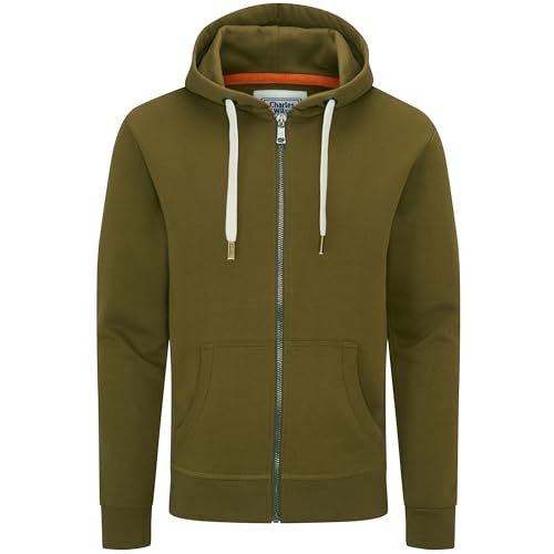 Charles Wilson Original-Kapuzenpullover mit Reißverschluss (XXX-Large, Olive (0819)) von Charles Wilson