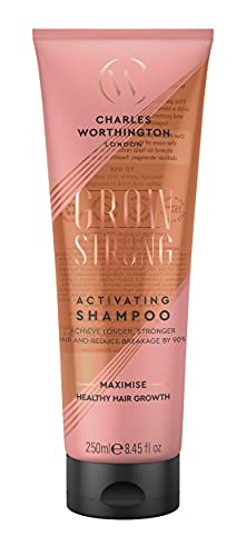 Charles Worthington Grow Strong Aktivierendes Shampoo, Haarwachstumsshampoo für feines Haar, Haarreparaturprodukte für Frauen und Männer, Salon Haarreparatur, 250ml Charles Worthington Grow Strong Aktivierendes Shampoo, Haarwachstumsshampoo für feines Haar, Haarreparaturprodukte für Frauen und Männer, Salon Haarreparatur, 250ml von Charles Worthington